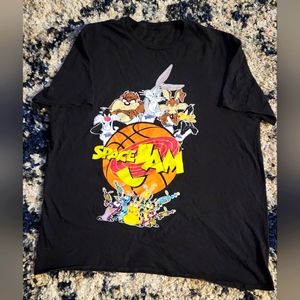 Original Space jam black short sleeve t-shirt Use size Xl Please check pictures